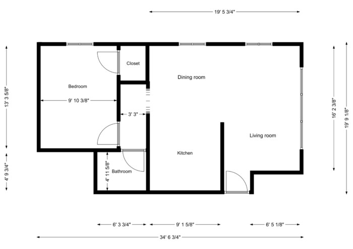 1720 E. Newton, 1 Bedroom Apartment (Front Floor Plan) - Image 13